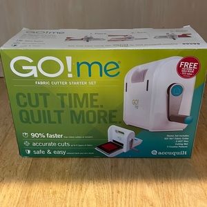 Brand new. Accuquilt Go! me Fabric Cutter Starter Kit for Quilting